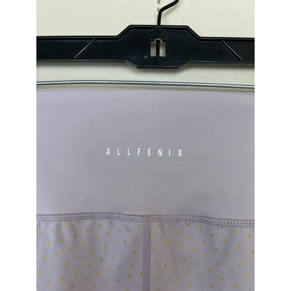 All Fenix Mini Star Print Legging M Twilight Blush 7/8 High Rise Gold Womens - Picture 8 of 12